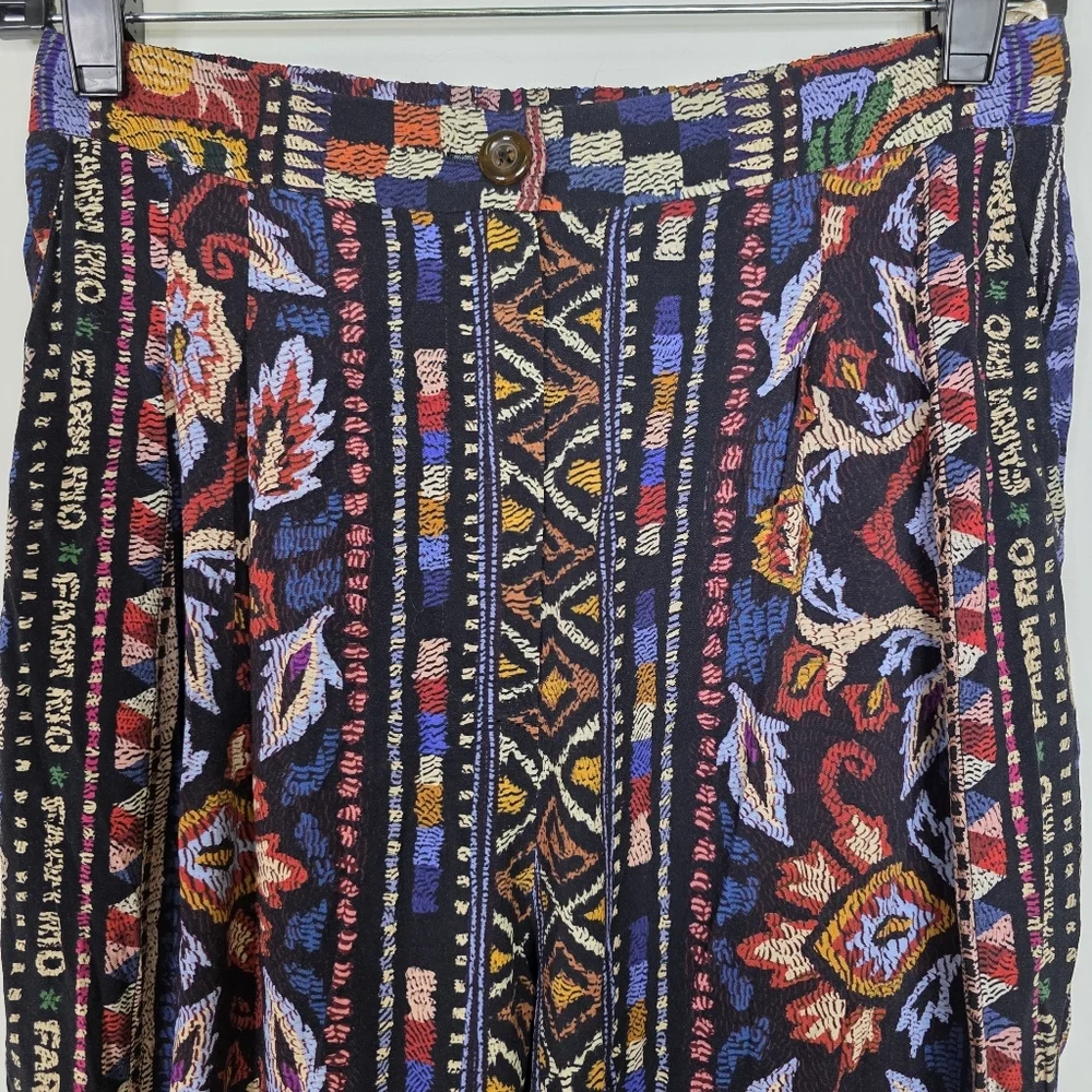 Farm Rio Aztec Print boho Pants - Picture 11 of 14